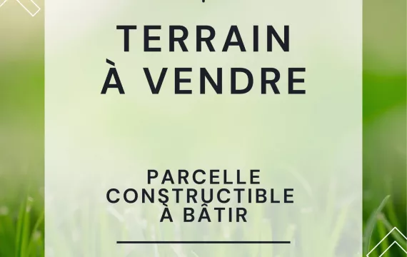 Affiche terrains à vendre immobilier vert