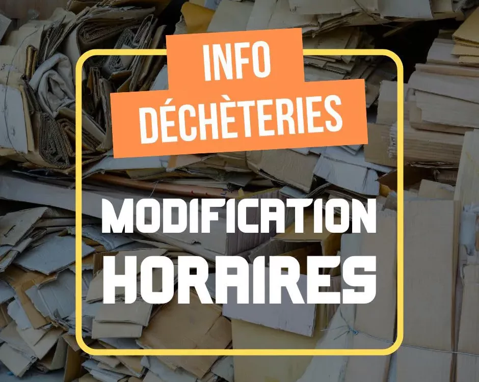 Info déchèteries HCC