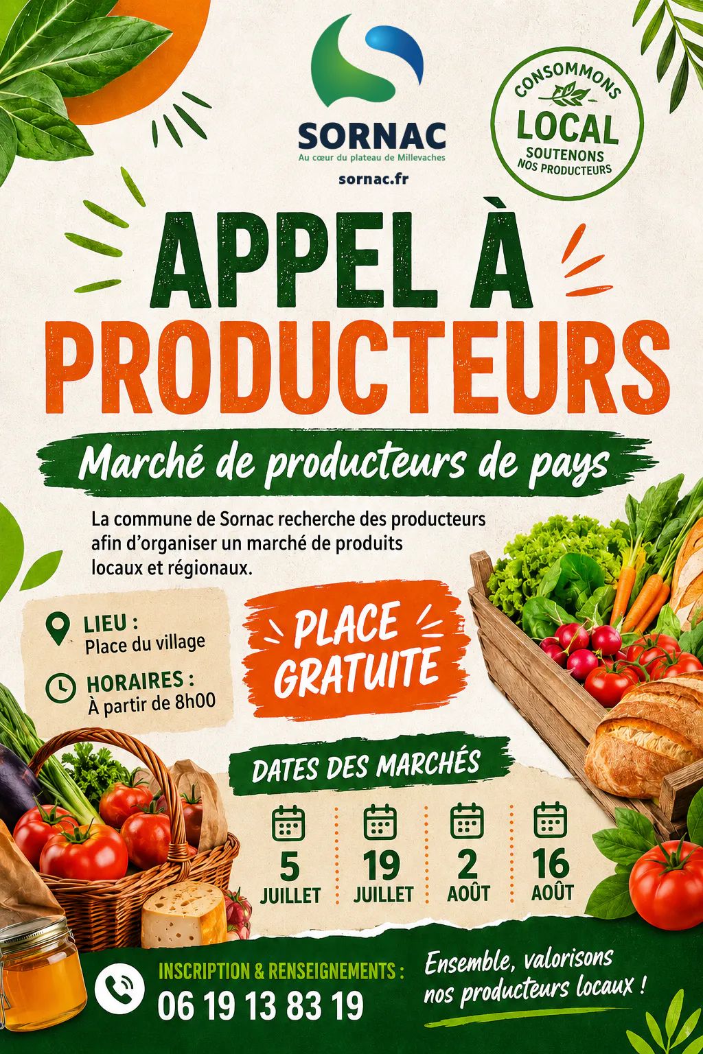 APPEL À PRODUCTEURS LOCAUX !