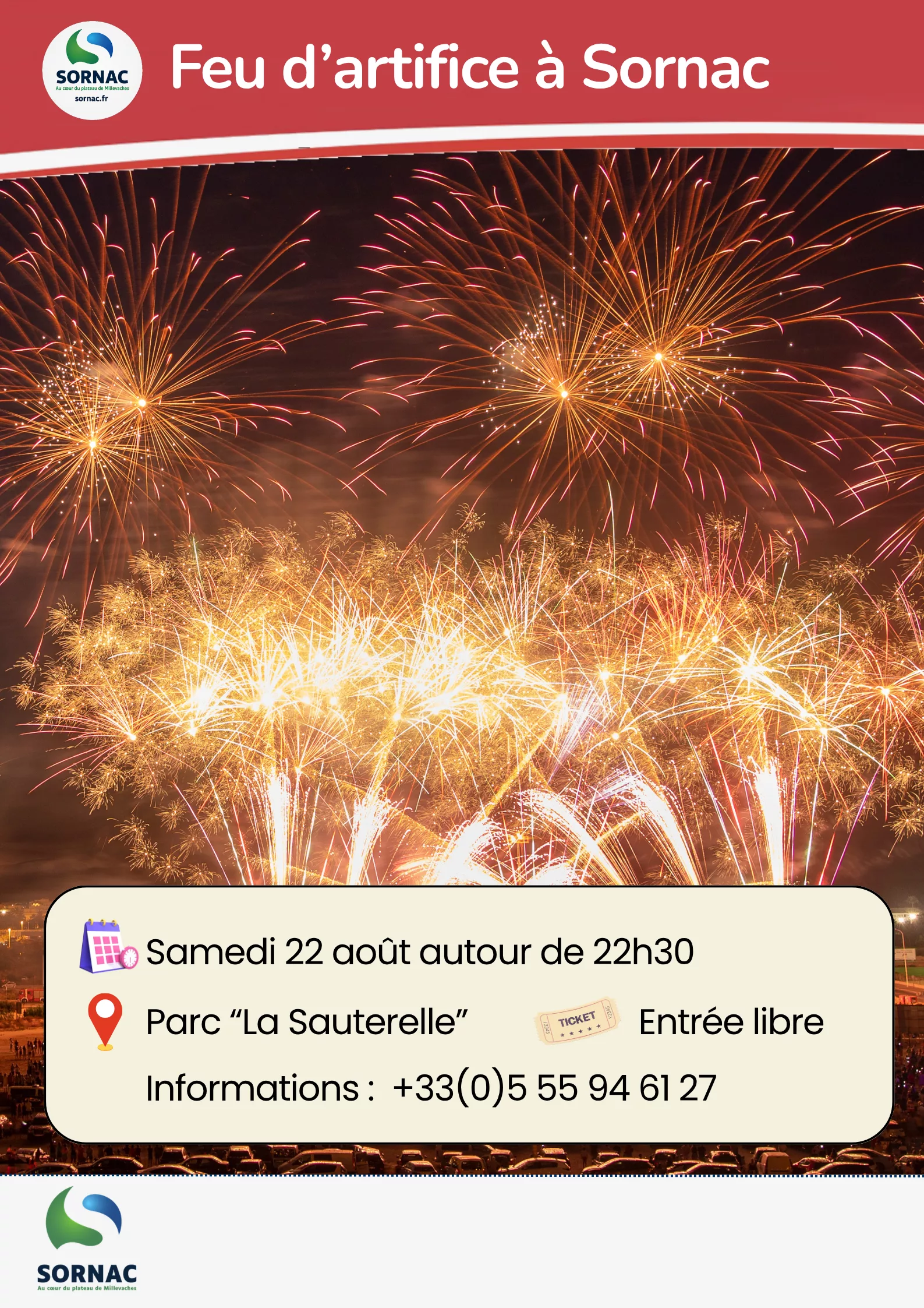 Feu d'artifice samedi